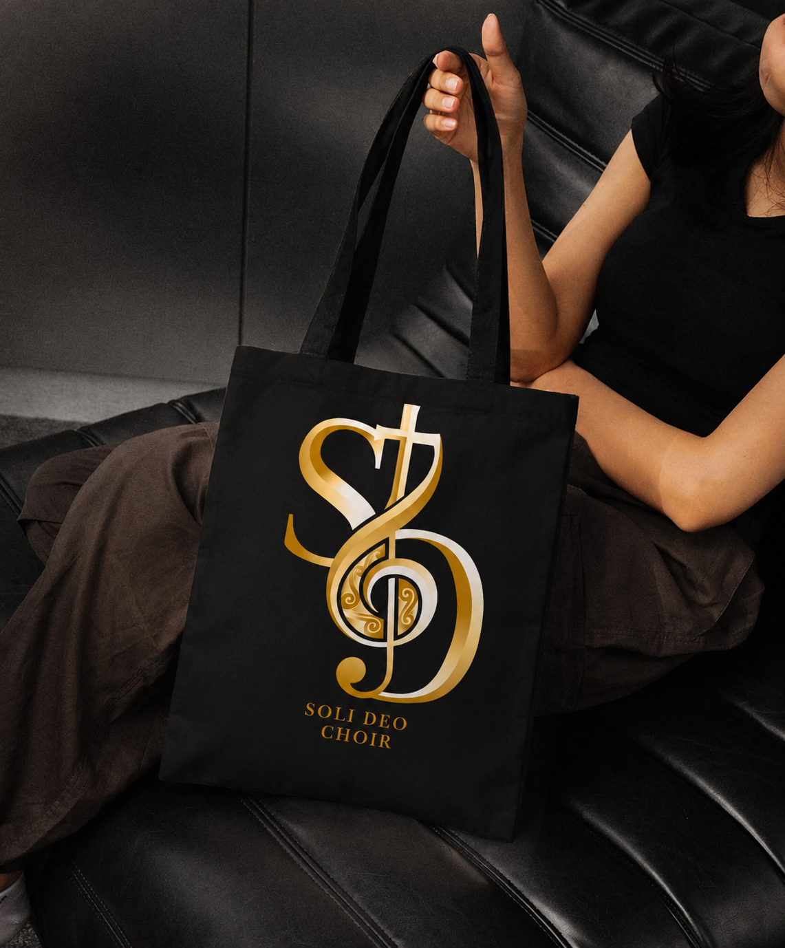 Totebag hitam pre-order Soli Deo