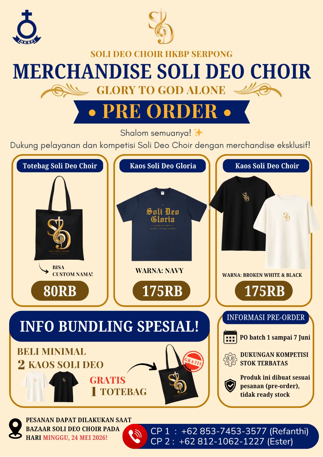 Poster pre-order merchandise Soli Deo